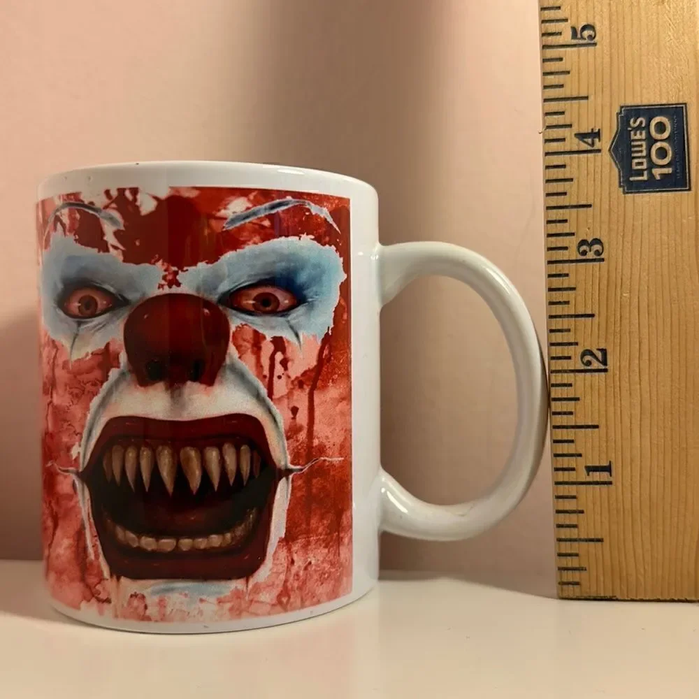 Mug Handmade Horror Pennywise Clown It Bloody Ceramic Halloween Scary